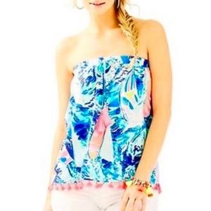 Lilly Palma tube top size small hay bay bay